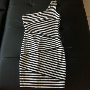 Asymmetrical one shoulder dress